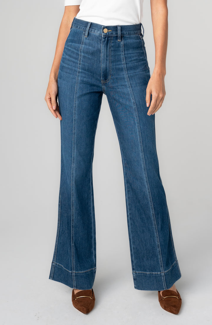 RELAXED HIGH RISE SEAMED BOOTCUT JEANS - 30" INSEAM - BAYSHORE