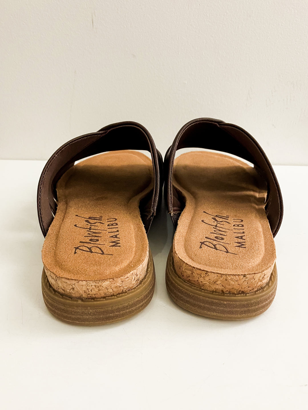 BLOWFISH NOELLE SLIDE FLAT SANDAL - BROWN