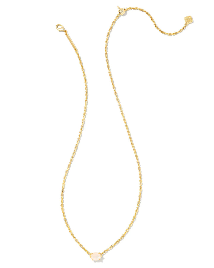 CAILIN CRYSTAL PENDANT NECKLACE - GOLD CHAMPAGNE OPAL CRYSTAL