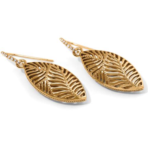 PALMETTO FRENCH WIRE EARRINGS - GOLD