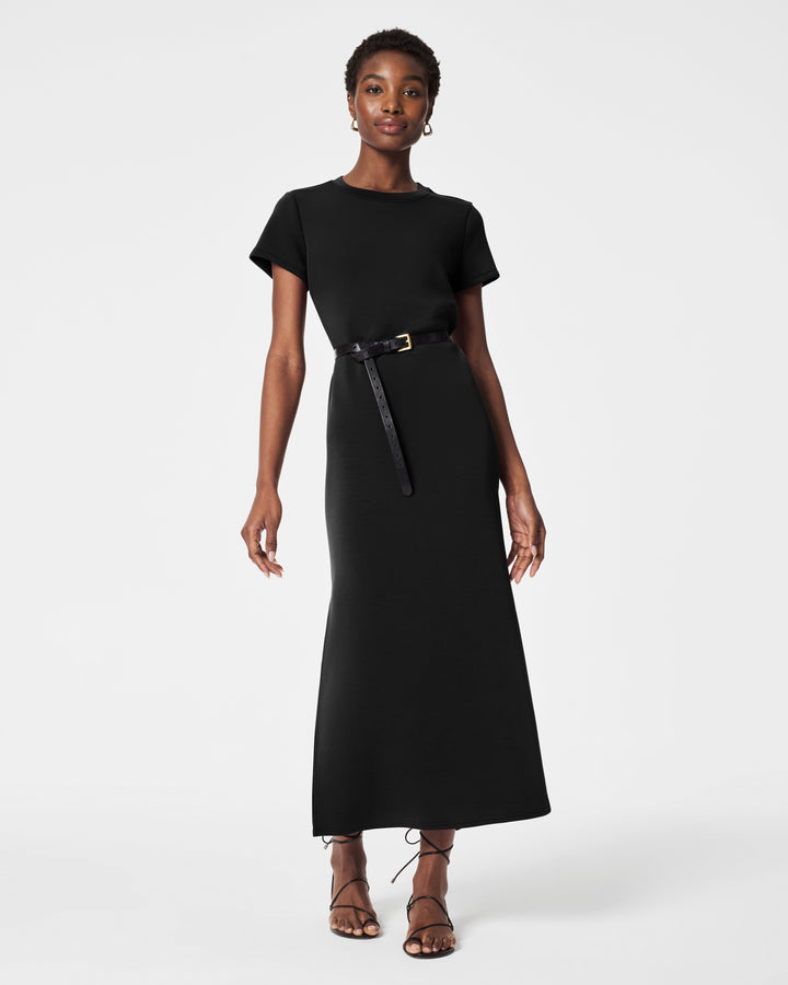 SPANX AIRESSENTIALS MAXI DRESS - VERY BLACK