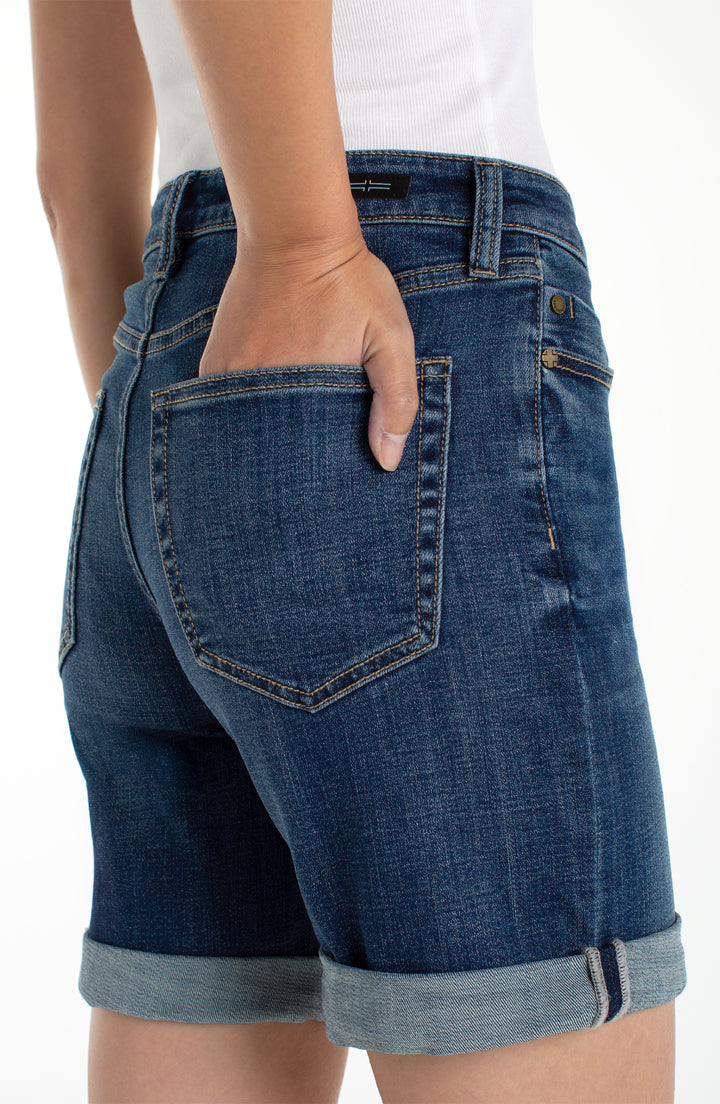 MARLEY GIRLFRIEND SHORTS W/ROLL CUFF HEM - 7"/10" INSEAM - RUSHLAND