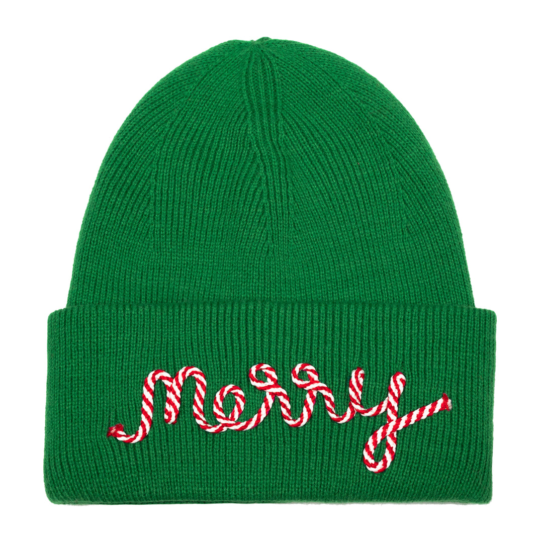 MERRY KNIT BEANIE - GREEN