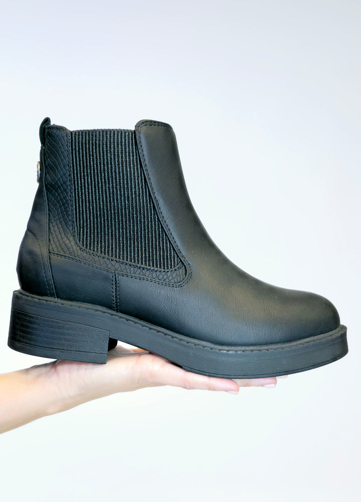 BLOWFISH VERA ZIP BOOTS - SMOOTH BLACK