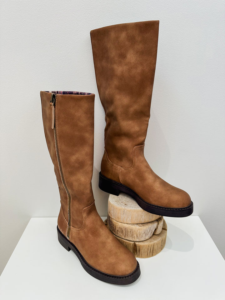 BLOWFISH VENICE TALL BOOT - TAN