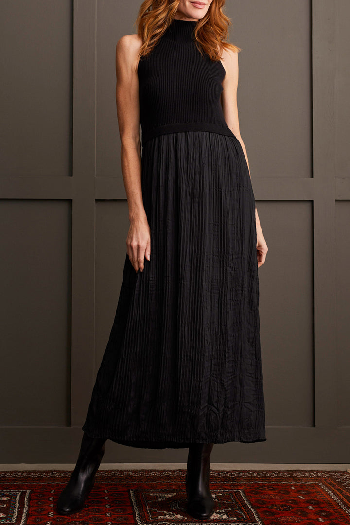 SLEEVELESS MAXI DRESS - BLACK