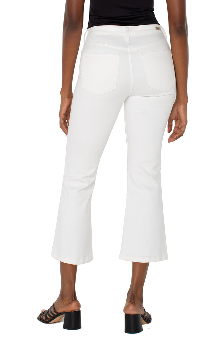 HANNAH CROP FLARE 25.5" INSEAM - WHITE