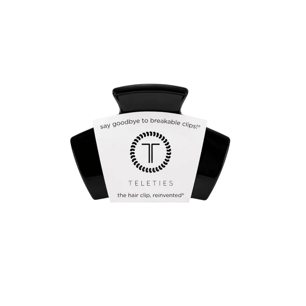 TELETIES PETITE CLASSIC HAIR CLIP - JET BLACK