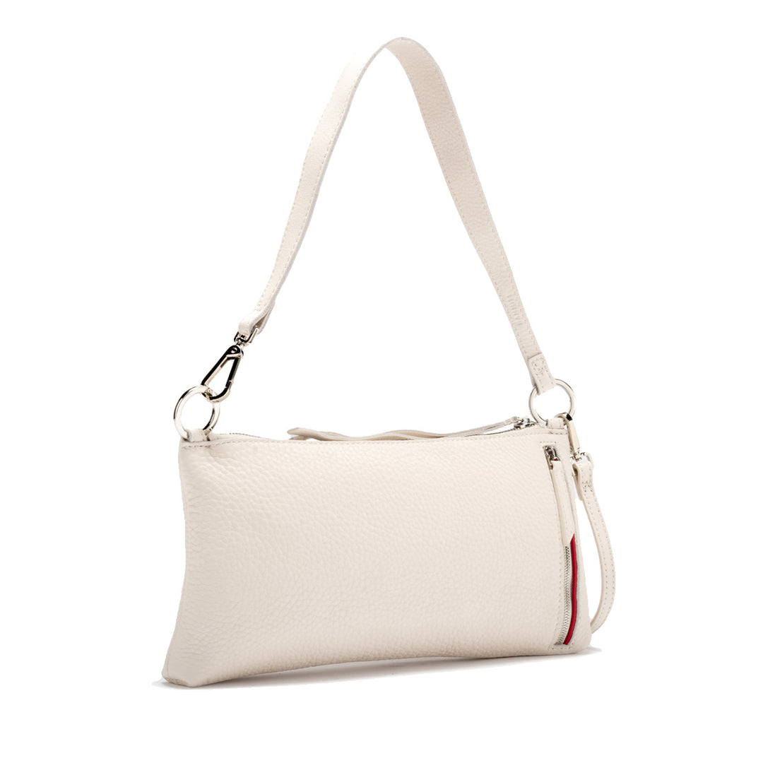 HAMMITT KYLE HANDBAG - CALLA LILY WHITE/SILVER