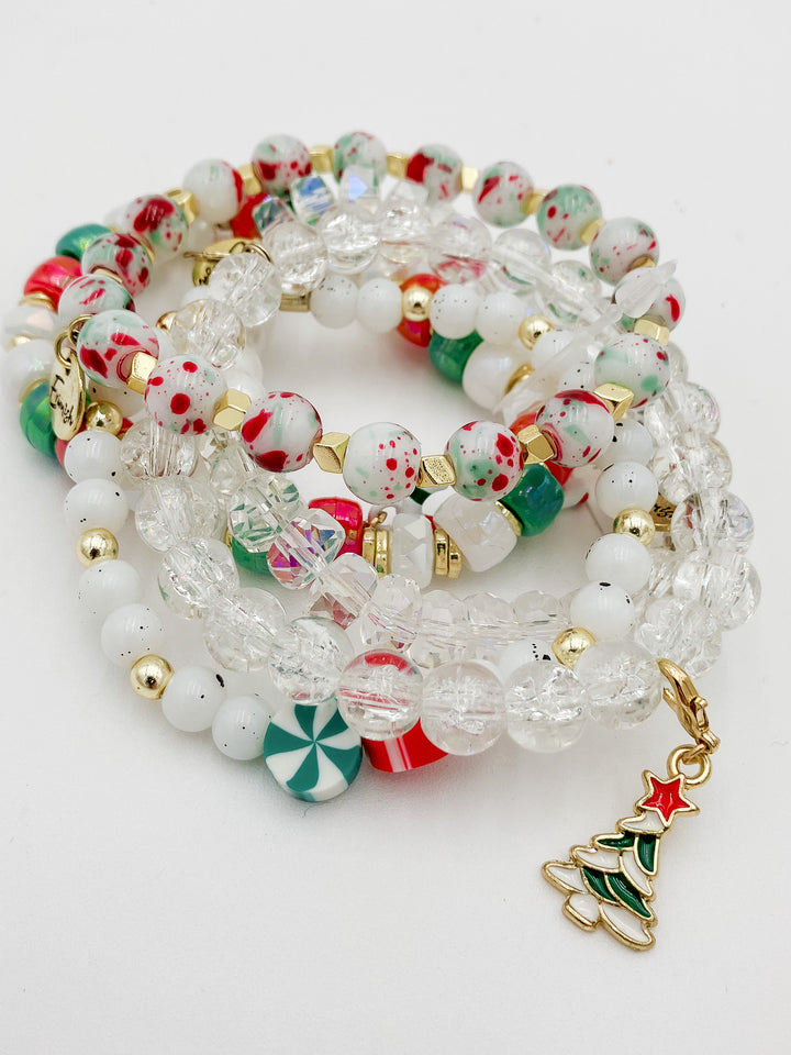 ERIMISH STRETCH BRACELETS S/5 - RIBBON CANDY