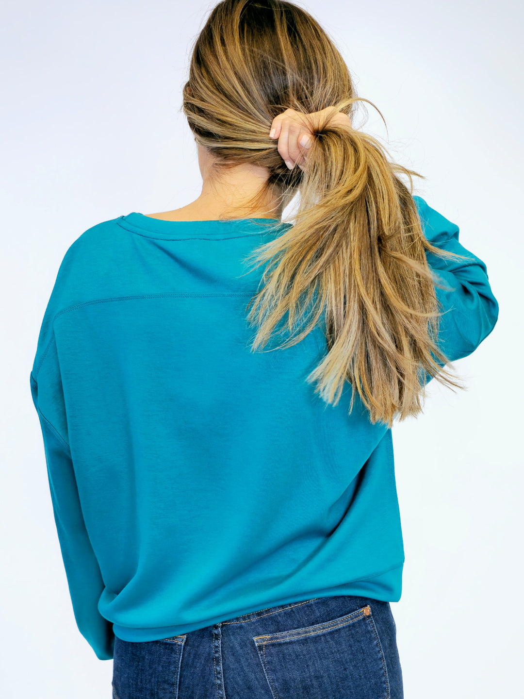 SCUBA CREWNECK SWEATSHIRT  - TEAL