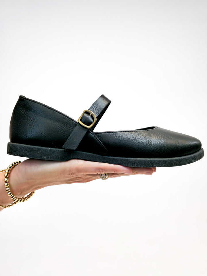 BLOWFISH EMPOWER MARY JANE FLATS - BLACK