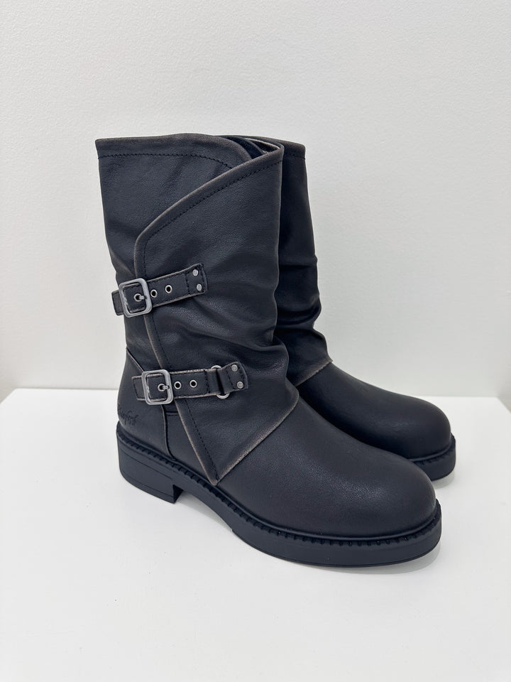 BLOWFISH VENICE 2 MID-SHALF BOOT - BLACK