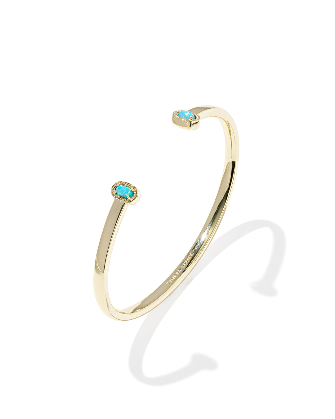 KENDRA SCOTT MINI ELTON CUFF BRACELET - GOLD BLUE OPAL S/M