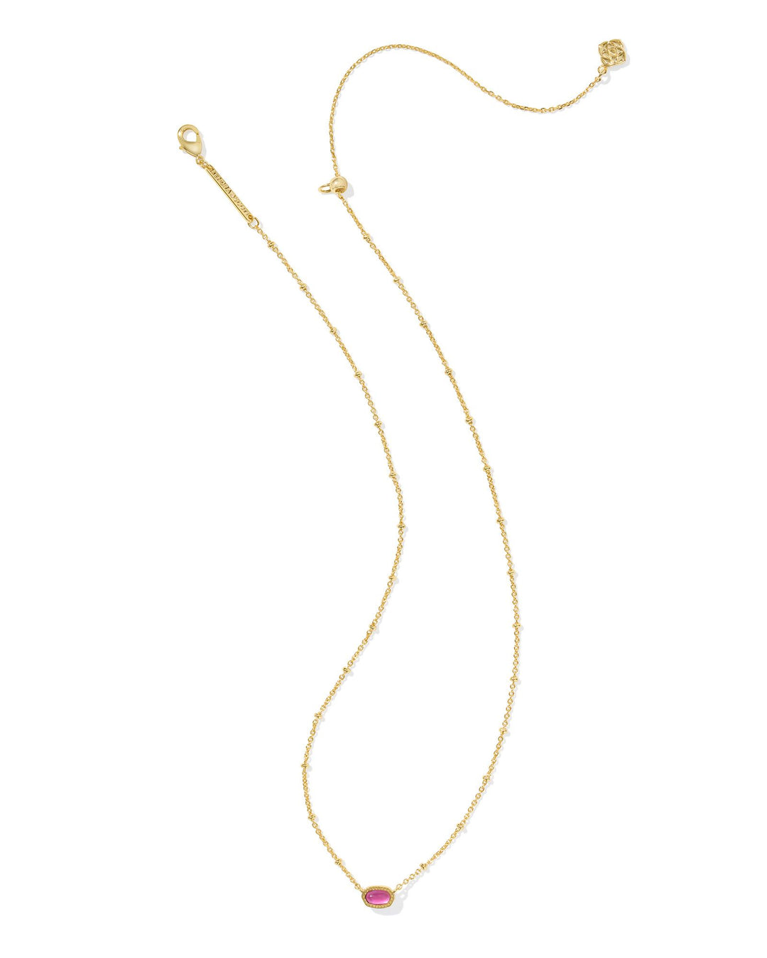 KENDRA SCOTT MINI ELISA SATELLITE SHORT PENDANT - GOLD AZALEA ILLUSION