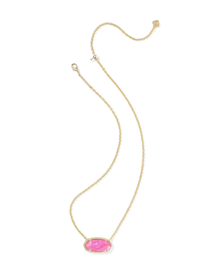 KENDRA SCOTT ELISA STATEMENT SHORT PENDANT NECKLACE - GOLD AZALEA ILLUSION