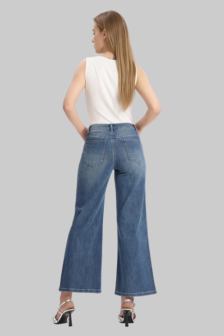 BAYEAS HR TORONTO FLARE ANKLE JEANS - NEBULA - 26" INSEAM