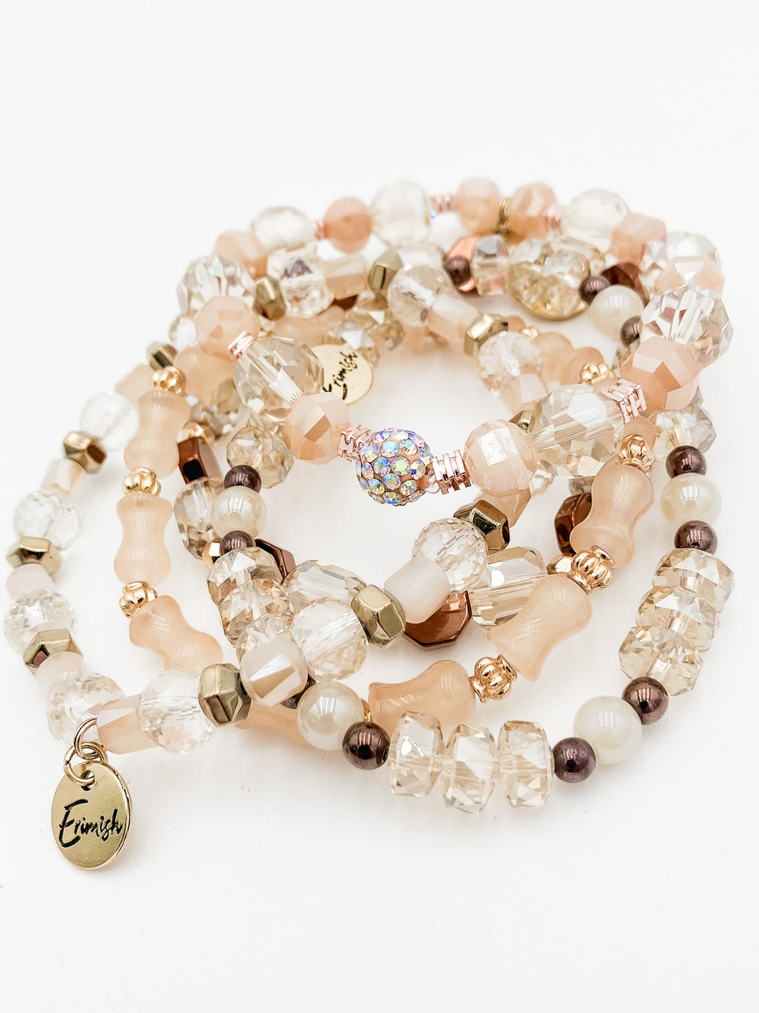 MIX STRETCH BRACELETS S/5 - GINGER