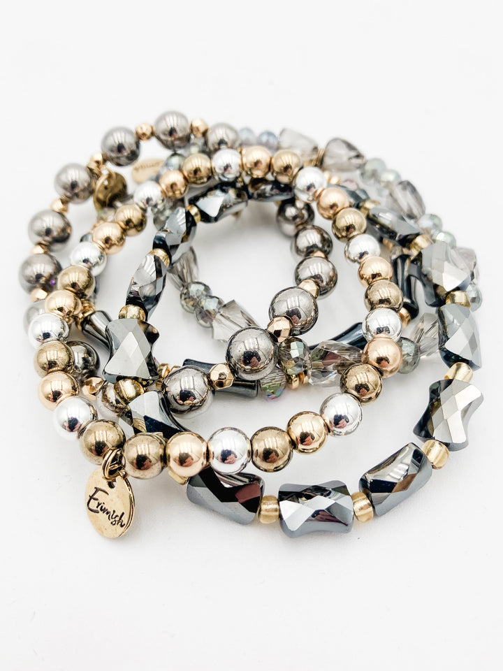 MIX STRETCH BRACELETS S/5 - EMBERS
