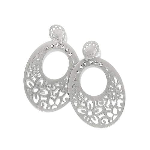 POSH GARDEN POST DROP EARRINGS - SILVER