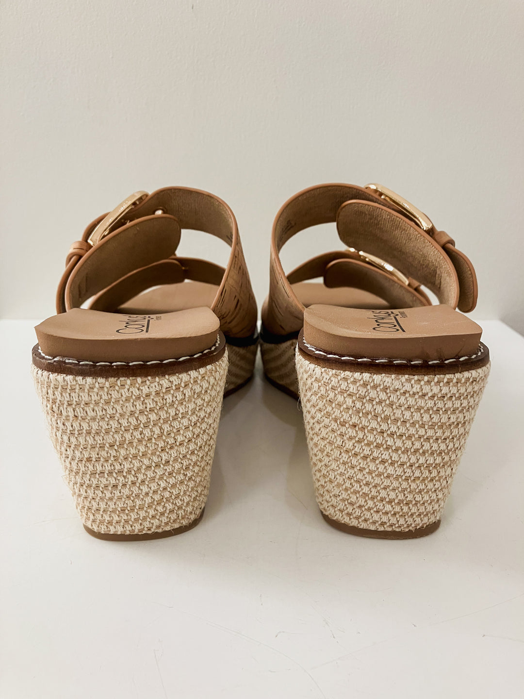 CORKY'S MANIFEST DOUBLE BUCKLE WEDGE SANDAL - CORK