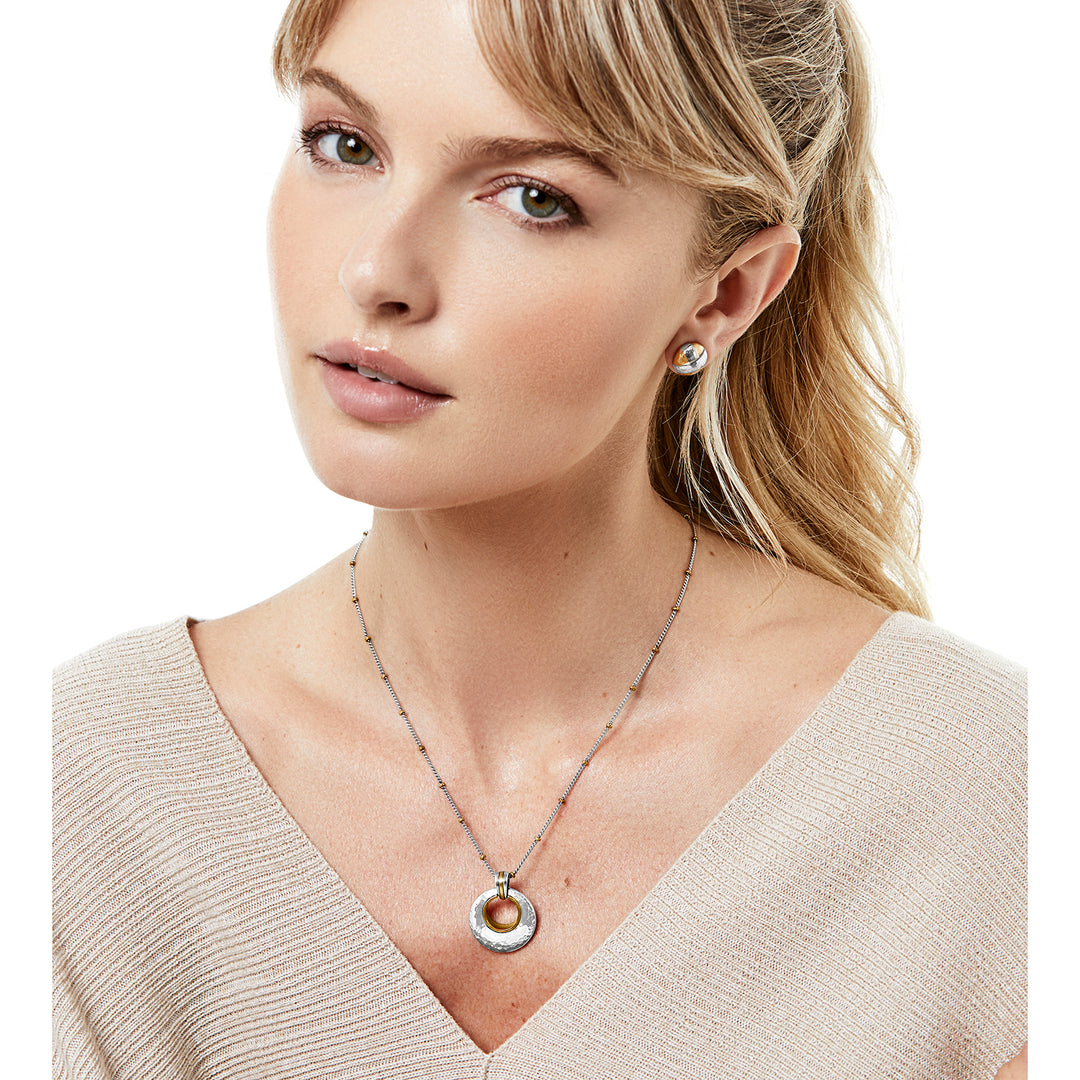 FERRARA ENTRATA PETITE NECKLACE - SILVER-GOLD