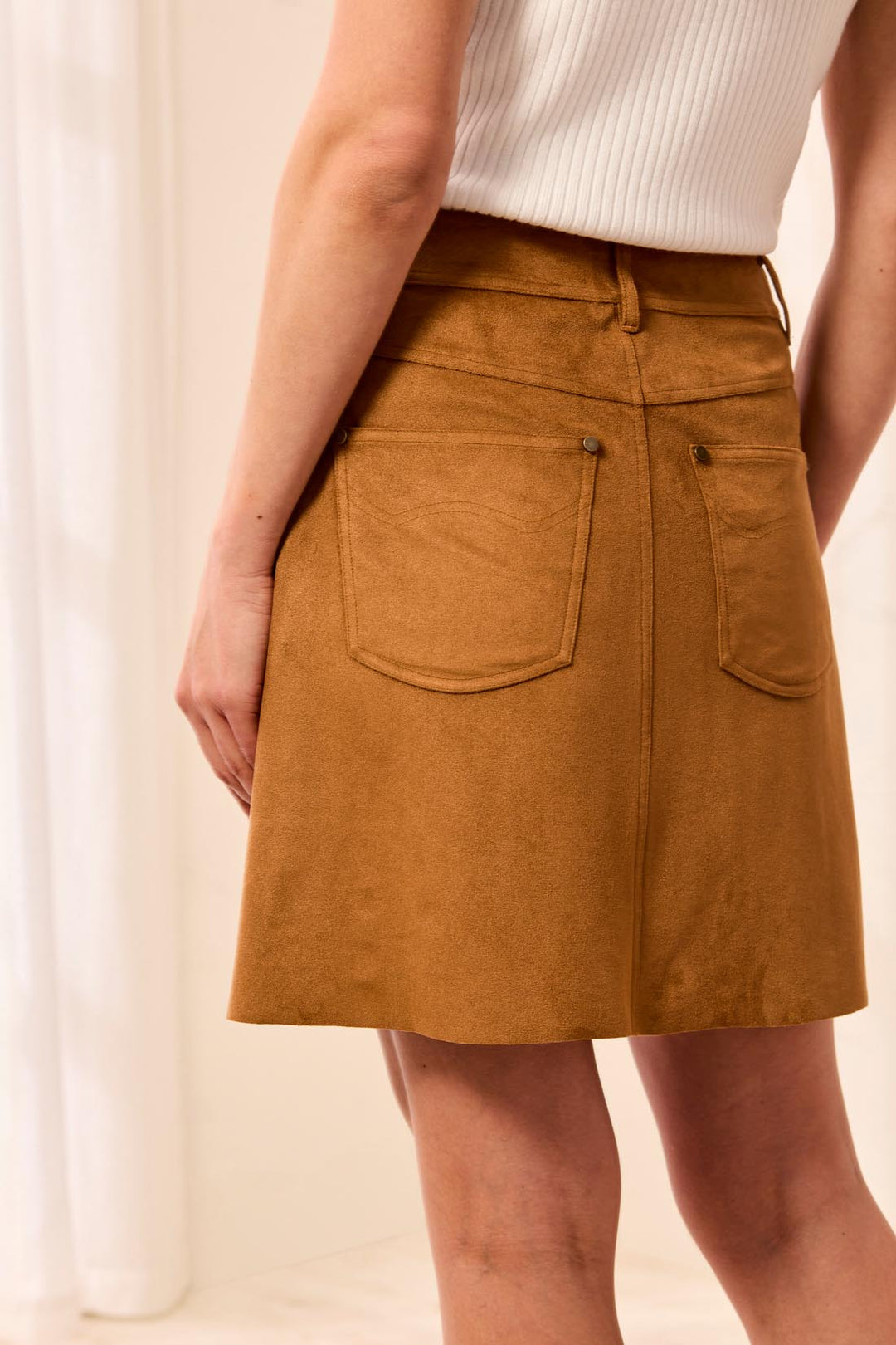A-LINE SKIRT WITH FANCY POCKETS - HAZELWOOD