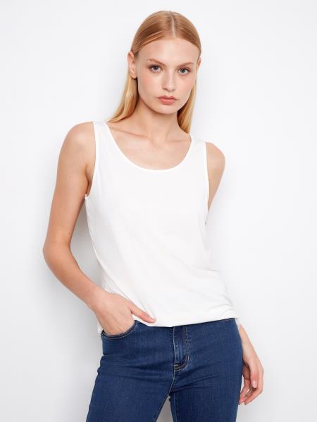 BAMBOO REVERSIBLE CAMI - WHITE