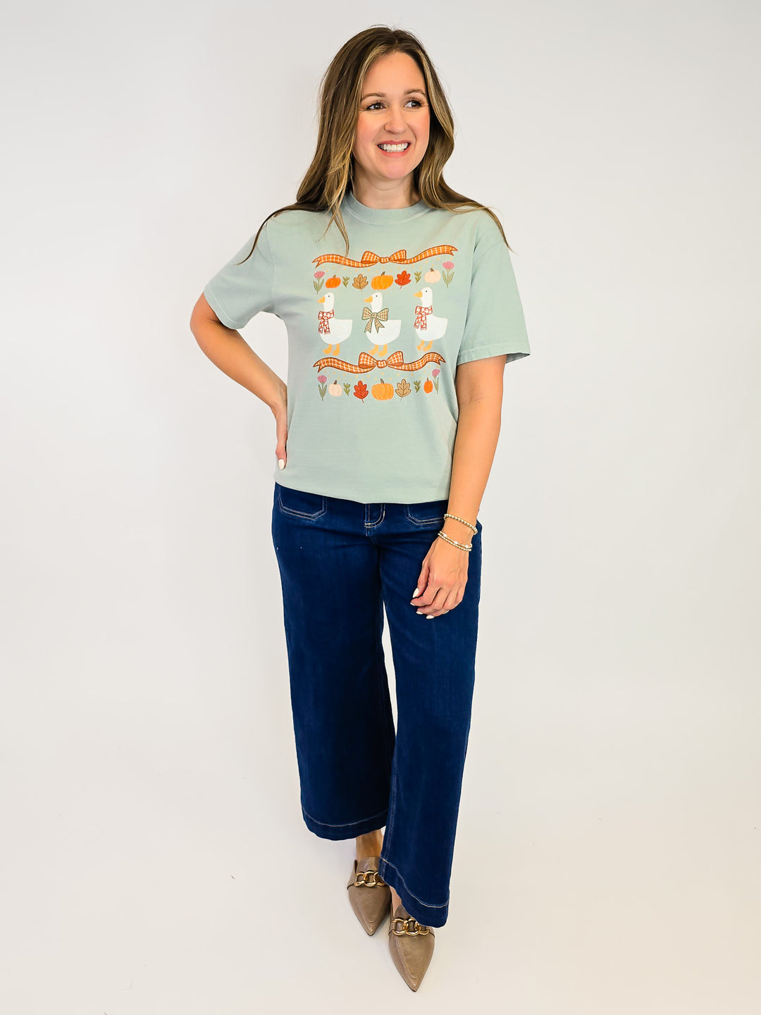 DASH FORWARD FALL GOOSE SHORT SLEEVE TEE - BAY