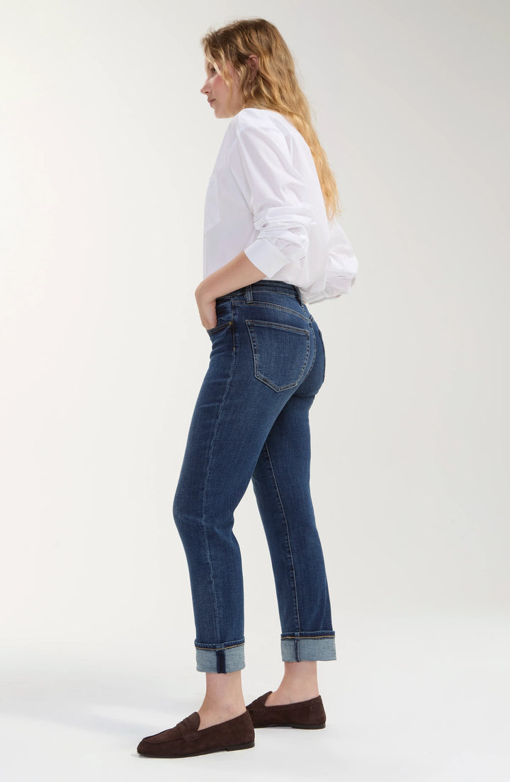 PETITE MARLEY GIRLFRIEND CUFFED JEANS 25/28" INSEAM - RUSHLAND
