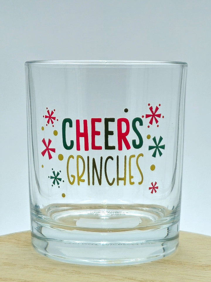 CHRISTMAS ROCKS GLASS, CHEERS GRINCHES