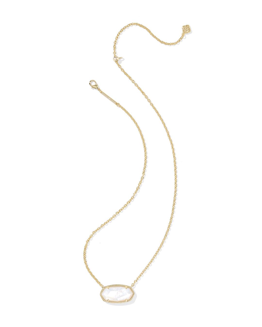 KENDRA SCOTT ELISA STATEMENT SHORT PENDANT NECKLACE - GOLD IVORY MOP