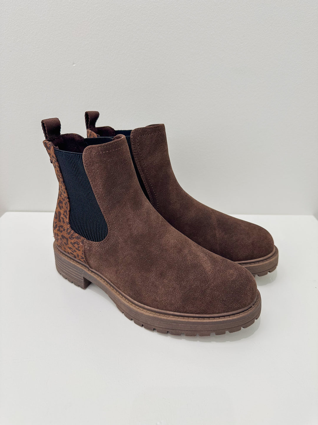 BLOWFISH ALFIE PULL ON BOOT - DARK BROWN LEOPARD