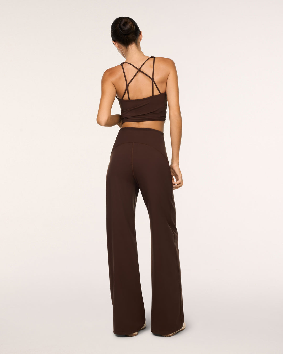 SPANXSHAPE BOOTY BOOST WIDE LEG PANT - UMBER ROOT