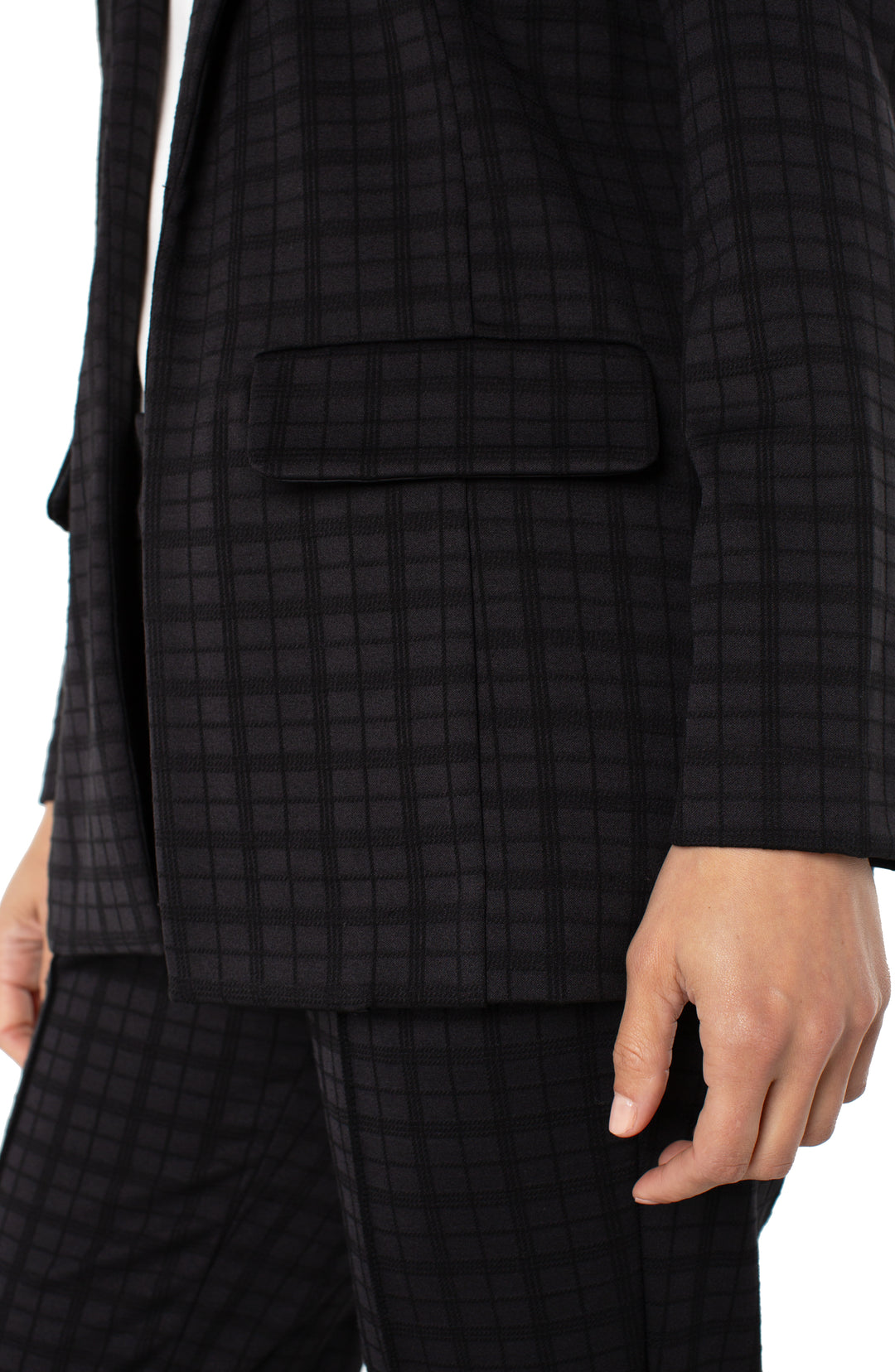 BOYFRIEND BLAZER - BLACK CHECK