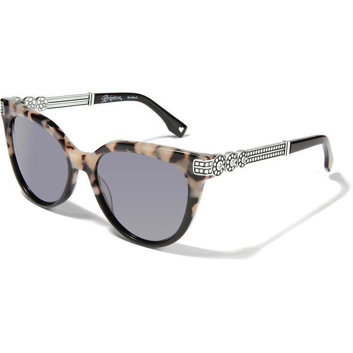 PEBBLE MEDALI DUAL TONE SUNGLASSES - BLACK-TORTOISE