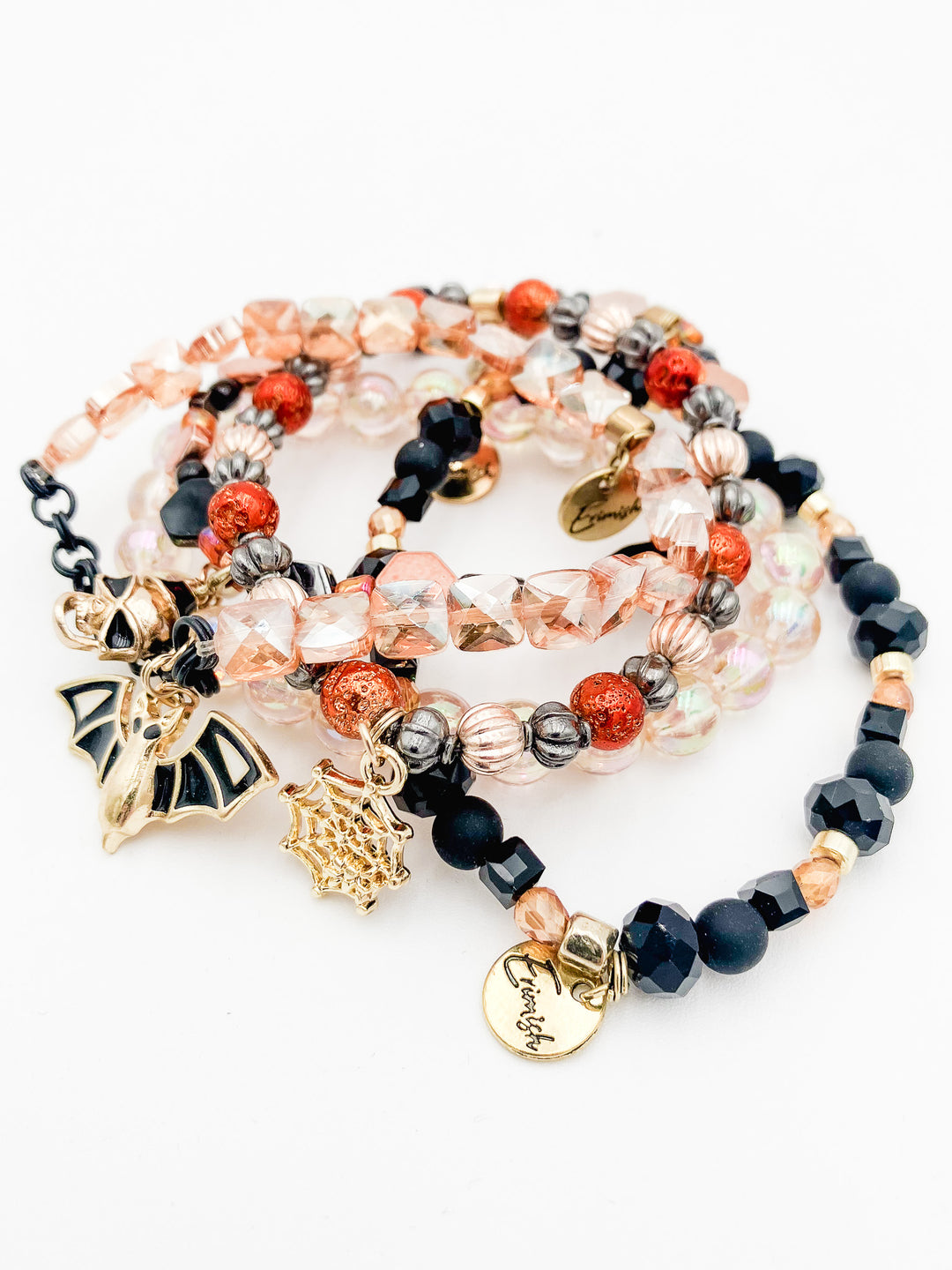 MIX STRETCH BRACELETS S/5 - COBWEB