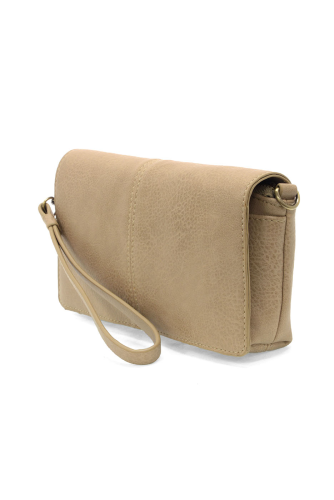 EVERLY ORGANIZER FLAP CROSSBODY - PARCHMENT