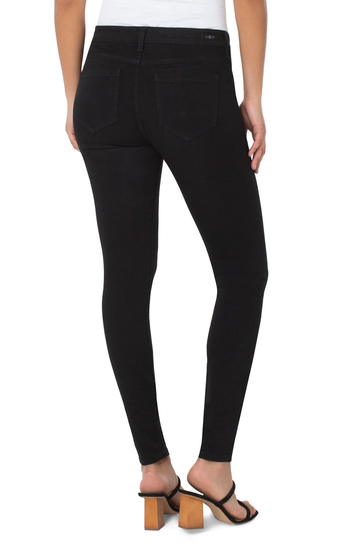 ABBY SKINNY JEANS - 30" INSEAM - BLACK RINSE