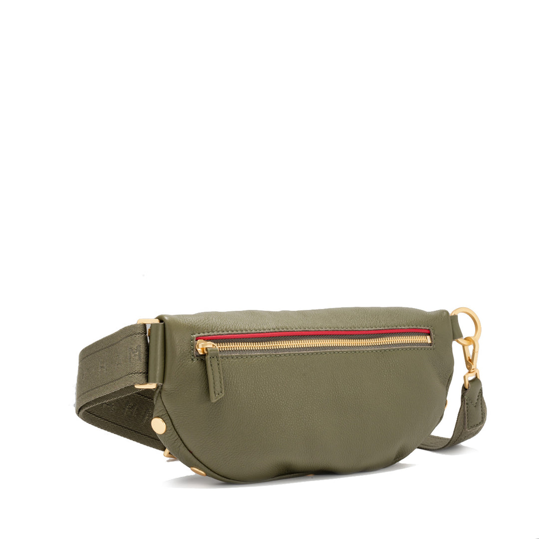 HAMMITT CHARLES CROSSBODY MEDIUM - OLIVE/BRUSHED GOLD