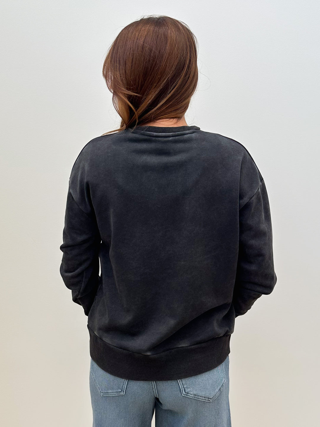 Patchwork Halloween Sweatshirt - Black