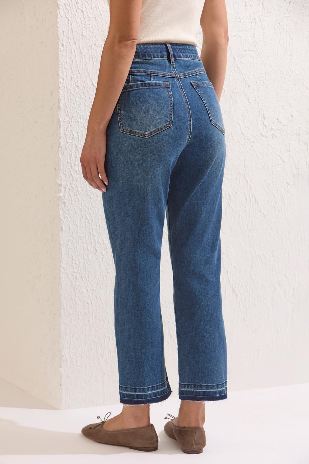 SOPHIA CURVY MICRO FLARE JEANS - DUSK