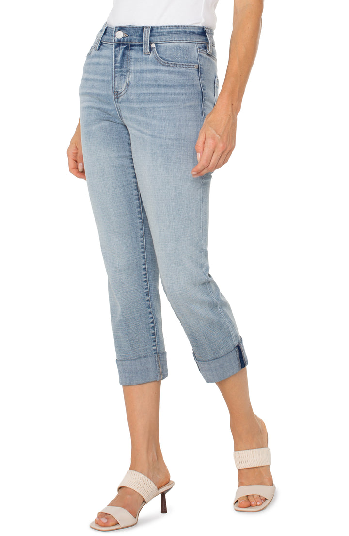 CHARLIE CROP WIDE ROLLED CUFF - 24" INSEAM