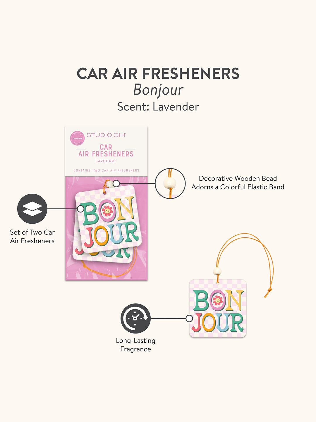 CAR AIR FRESHENER - BONJOUR