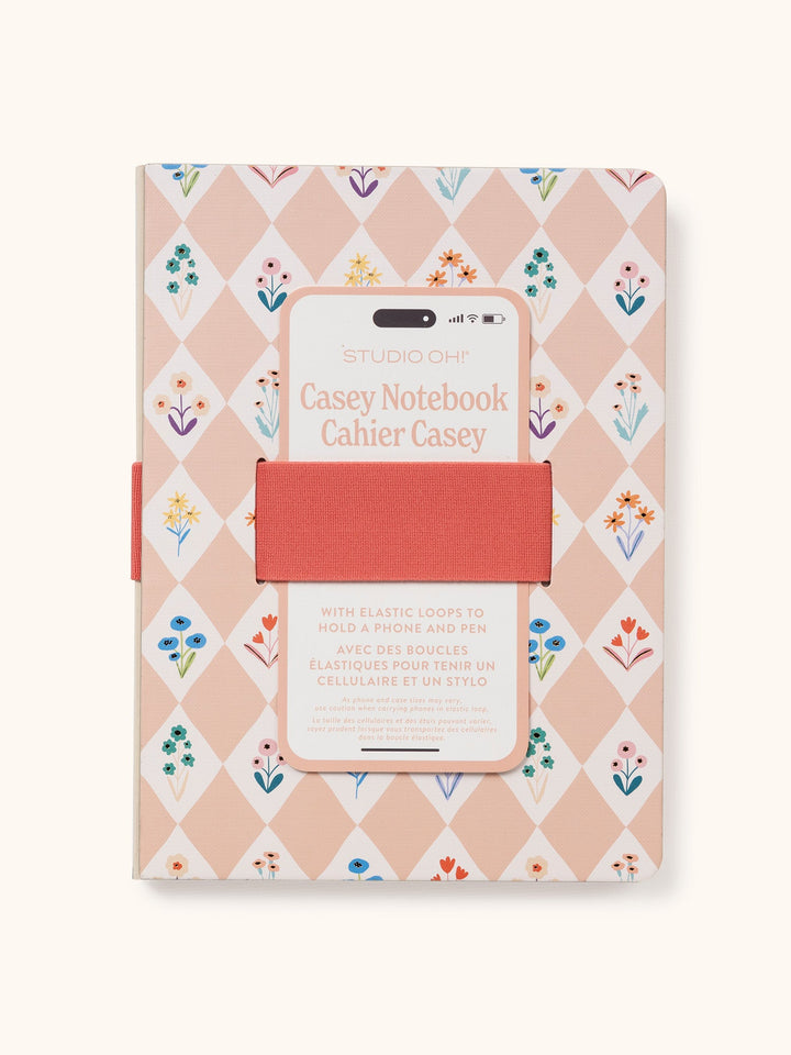 CASEY NOTEBOOK W/PHONE LOOP - MEADOW LANE