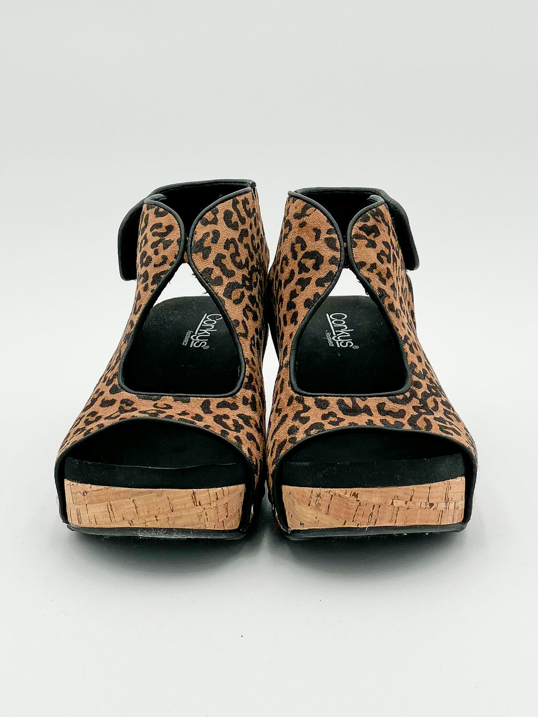 CORKY'S 'FRISKY' WEDGE SANDALS - LEOPARD
