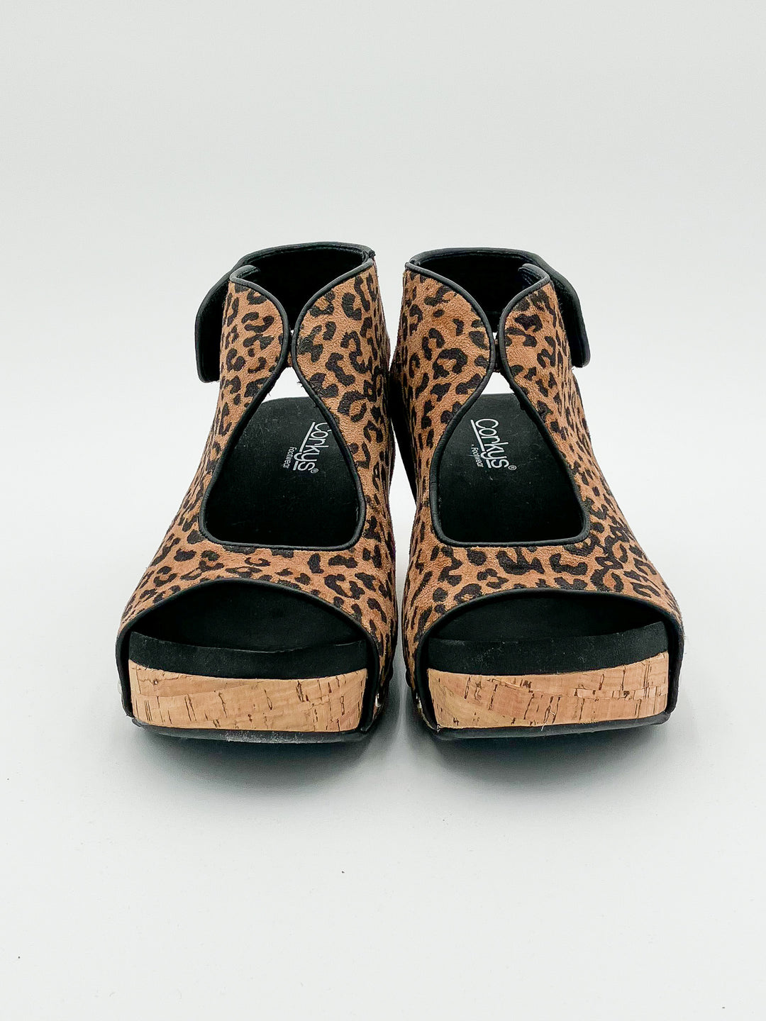 CORKY'S 'FRISKY' WEDGE SANDALS - LEOPARD