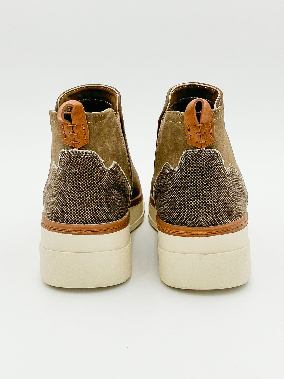 BLOWFISH CHARMING WEDGE PULL ON SNEAKER- WOODSMOKE