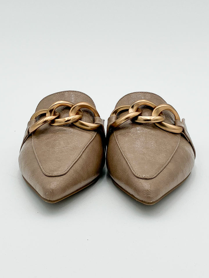 CORKY'S 'PLAYIN FOR KEEPS' SLIP ON MULES - TAUPE