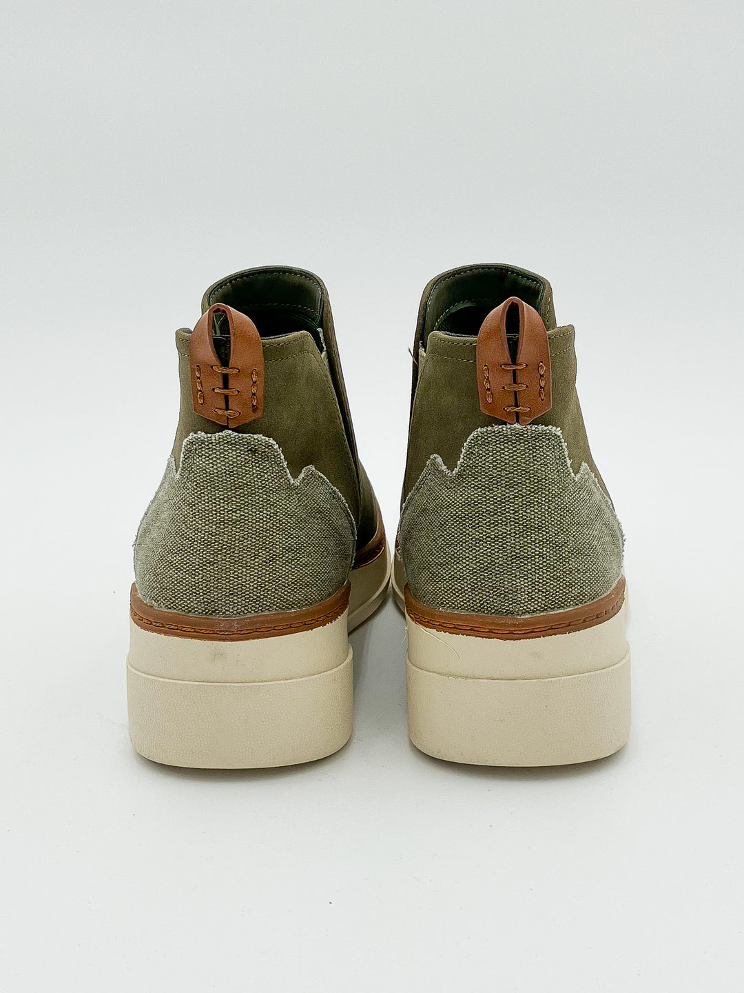 BLOWFISH CHARMING WEDGE PULL ON SNEAKER - OLIVE
